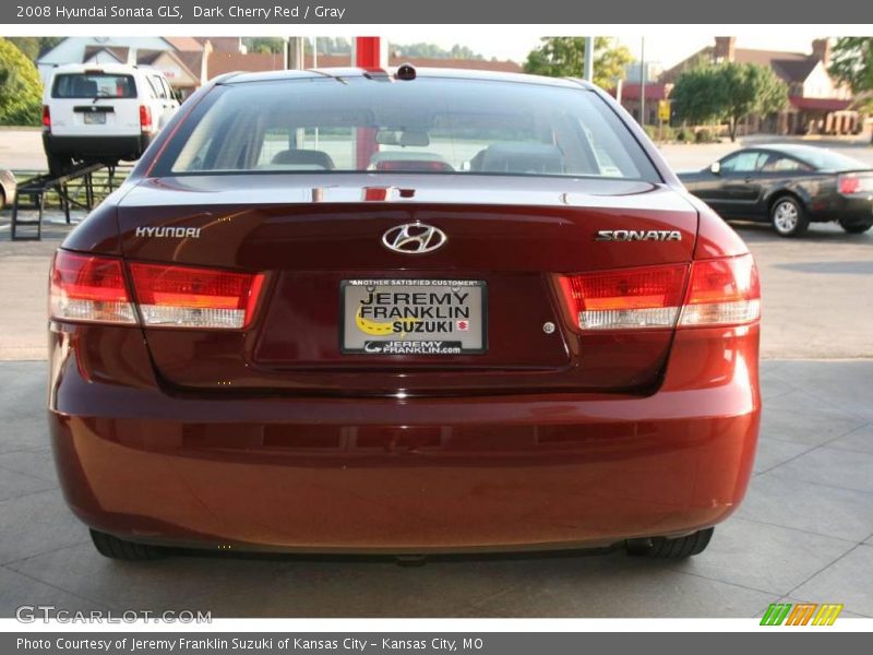 Dark Cherry Red / Gray 2008 Hyundai Sonata GLS