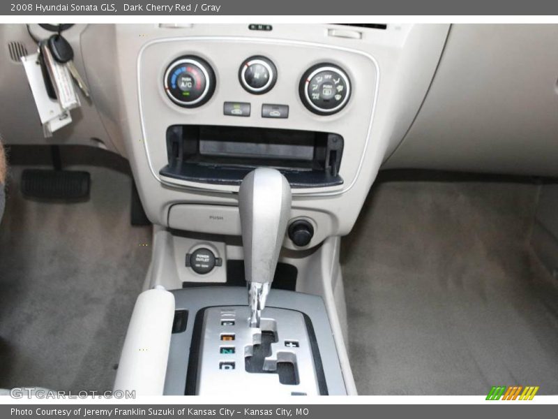 Dark Cherry Red / Gray 2008 Hyundai Sonata GLS