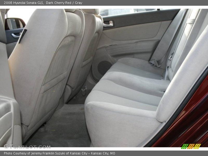 Dark Cherry Red / Gray 2008 Hyundai Sonata GLS
