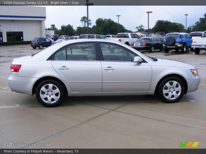 Bright Silver / Gray 2008 Hyundai Sonata GLS V6
