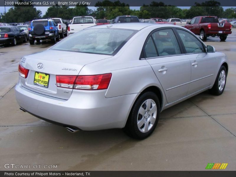 Bright Silver / Gray 2008 Hyundai Sonata GLS V6