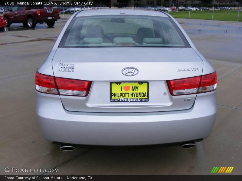 Bright Silver / Gray 2008 Hyundai Sonata GLS V6