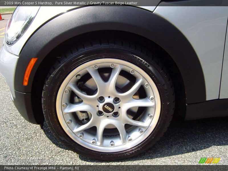 Pure Silver Metallic / Gravity Tuscan Beige Leather 2009 Mini Cooper S Hardtop