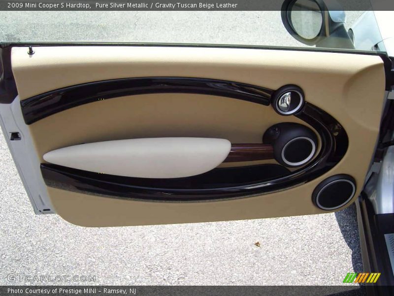 Pure Silver Metallic / Gravity Tuscan Beige Leather 2009 Mini Cooper S Hardtop