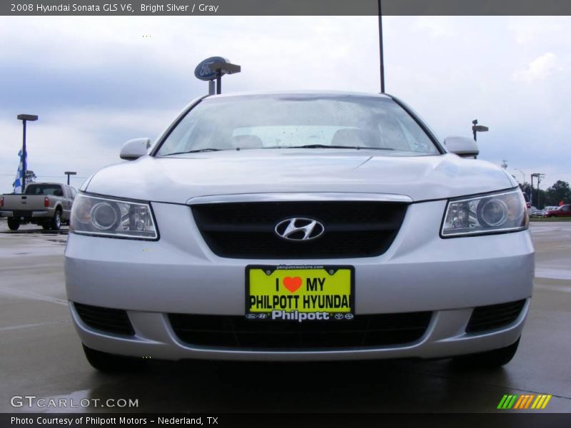 Bright Silver / Gray 2008 Hyundai Sonata GLS V6