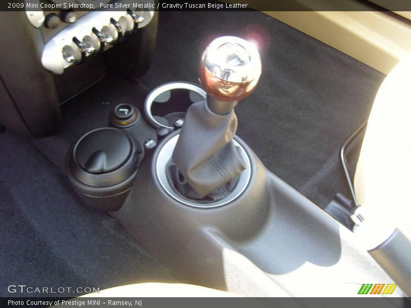 Pure Silver Metallic / Gravity Tuscan Beige Leather 2009 Mini Cooper S Hardtop