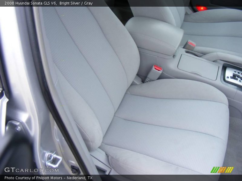 Bright Silver / Gray 2008 Hyundai Sonata GLS V6
