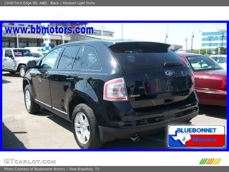 Black / Medium Light Stone 2008 Ford Edge SEL AWD