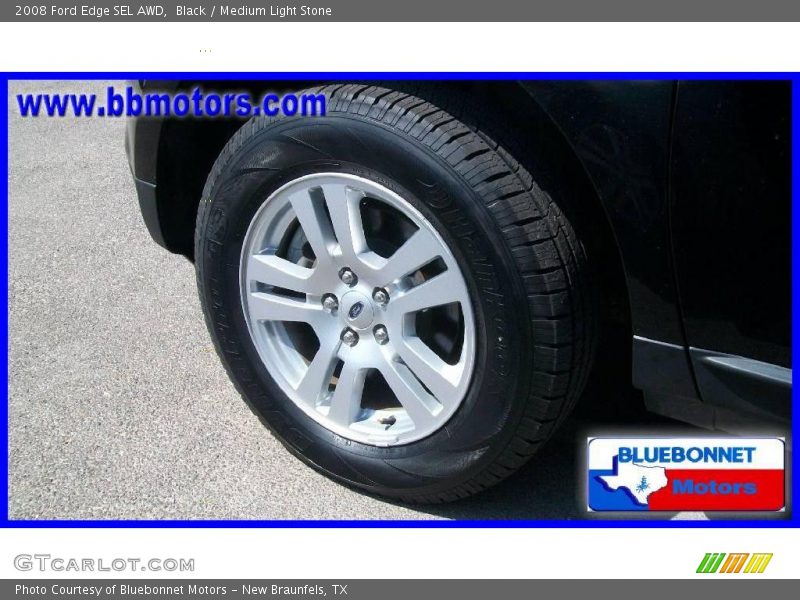 Black / Medium Light Stone 2008 Ford Edge SEL AWD