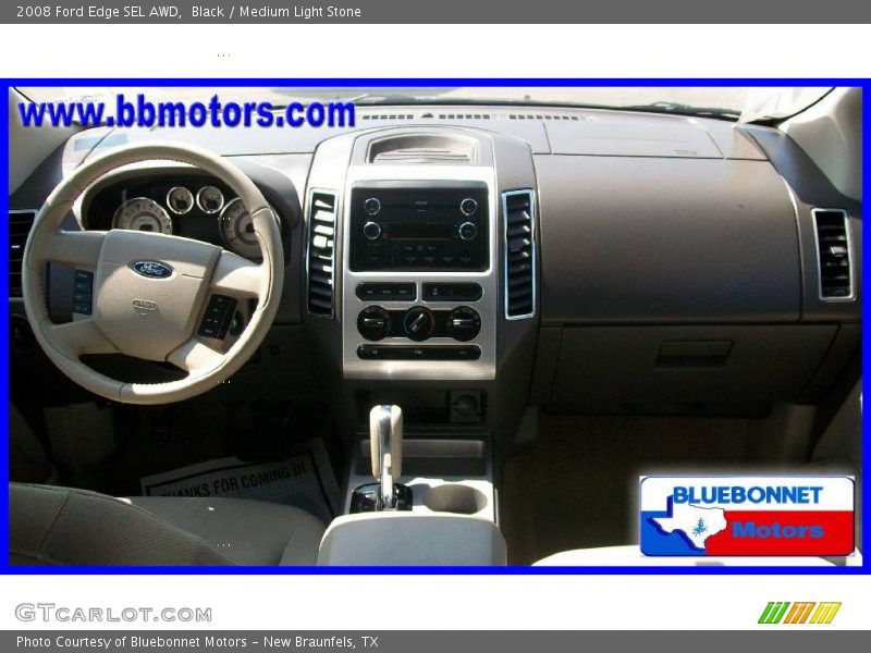 Black / Medium Light Stone 2008 Ford Edge SEL AWD