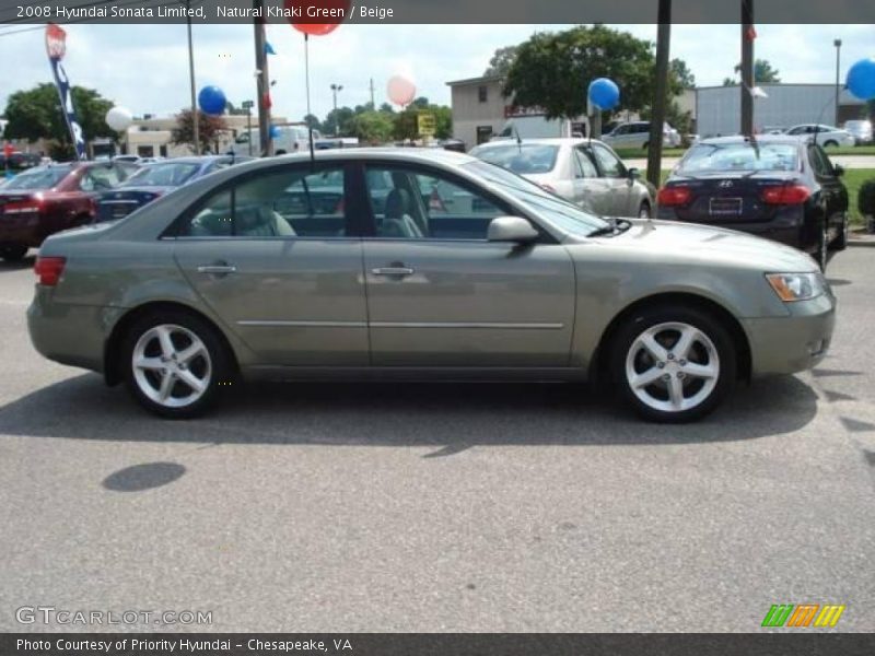 Natural Khaki Green / Beige 2008 Hyundai Sonata Limited