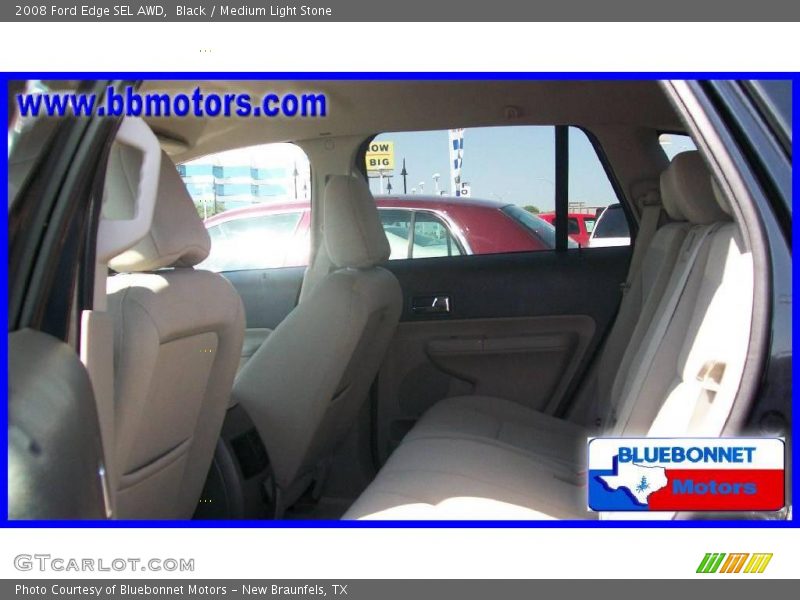 Black / Medium Light Stone 2008 Ford Edge SEL AWD