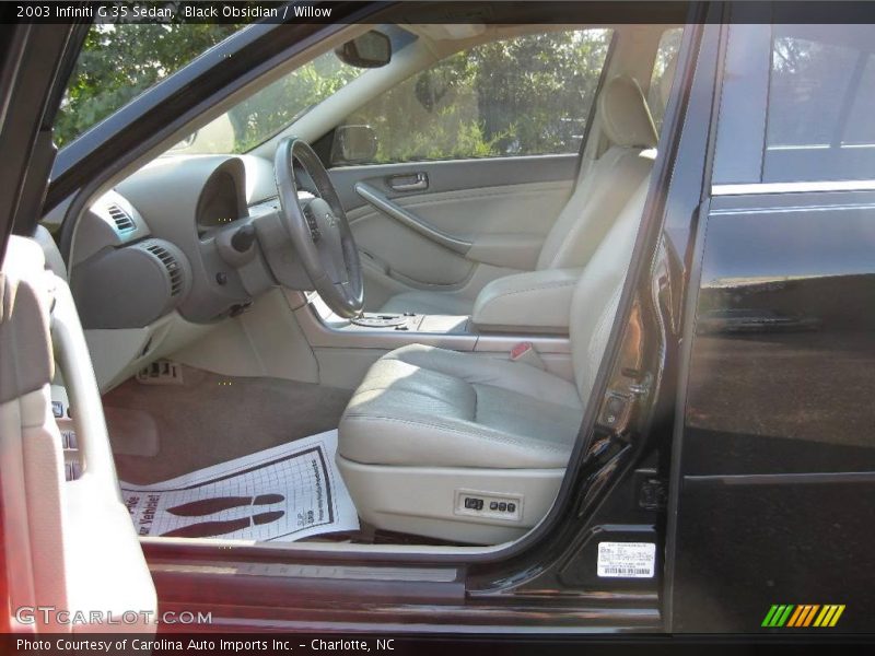Black Obsidian / Willow 2003 Infiniti G 35 Sedan