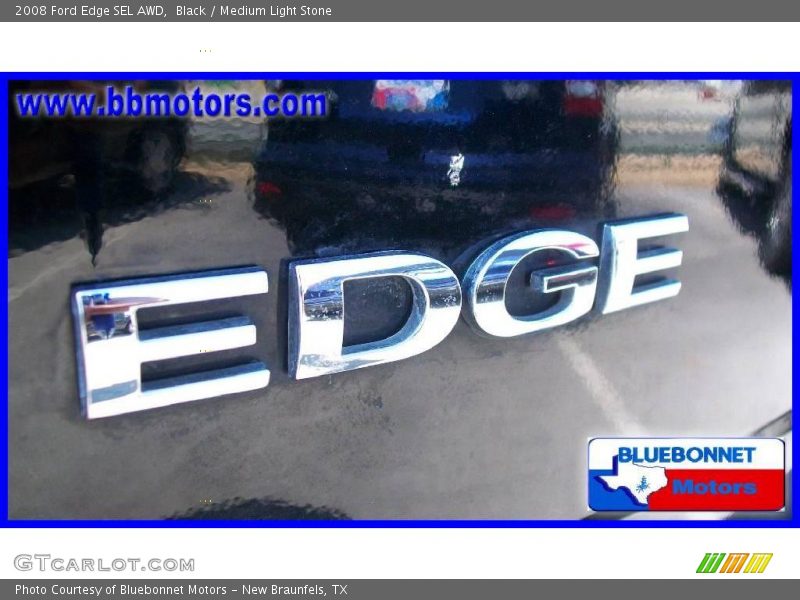 Black / Medium Light Stone 2008 Ford Edge SEL AWD