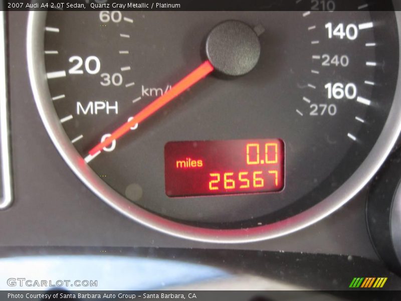 Quartz Gray Metallic / Platinum 2007 Audi A4 2.0T Sedan