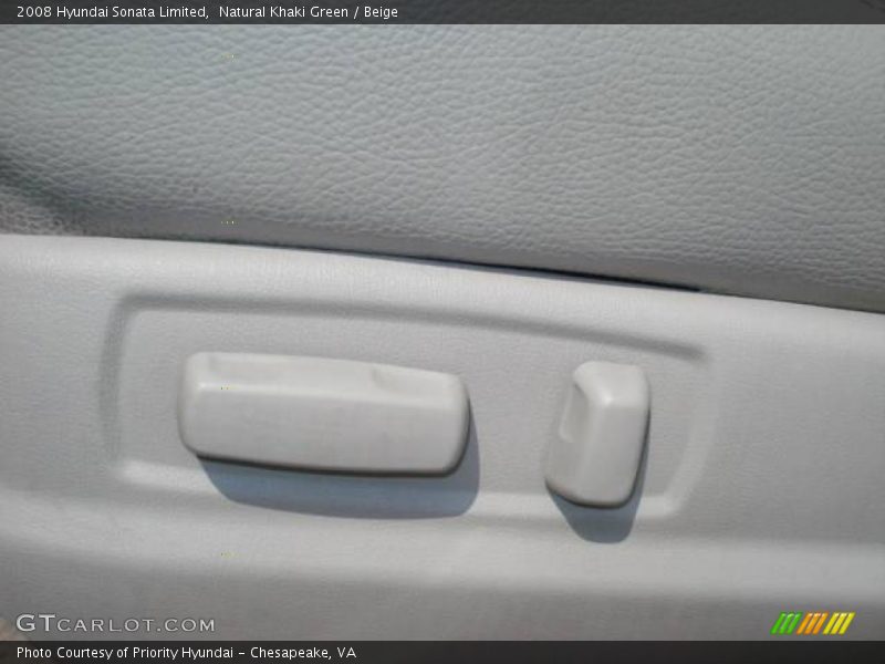 Natural Khaki Green / Beige 2008 Hyundai Sonata Limited