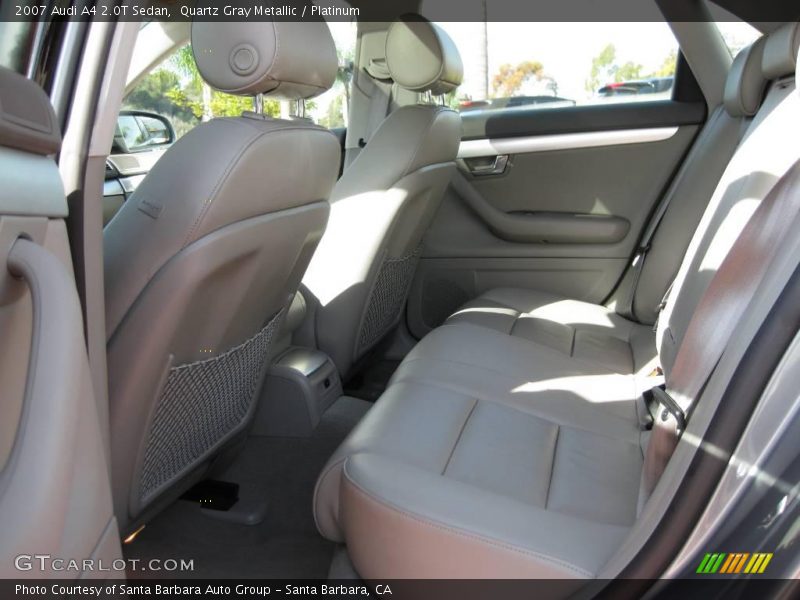 Quartz Gray Metallic / Platinum 2007 Audi A4 2.0T Sedan