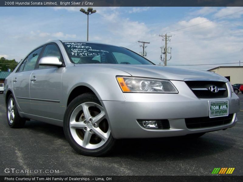 Bright Silver / Gray 2008 Hyundai Sonata Limited