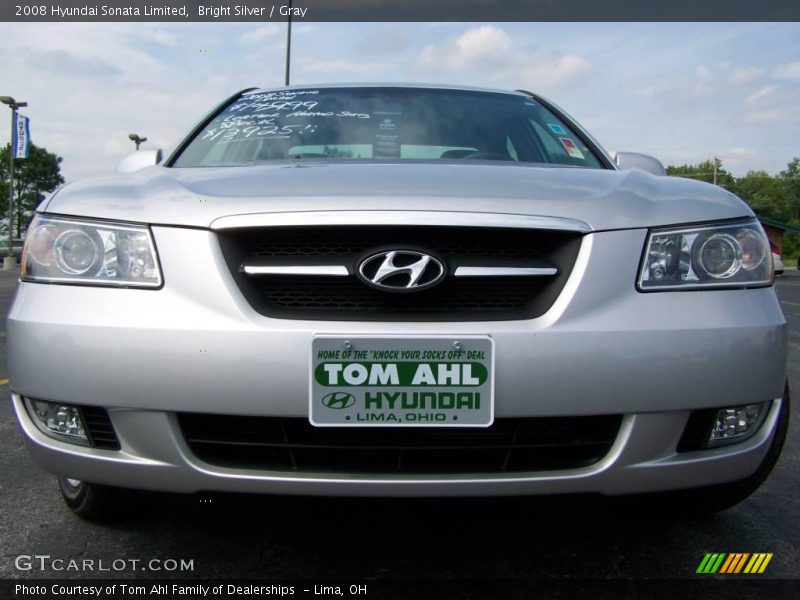 Bright Silver / Gray 2008 Hyundai Sonata Limited