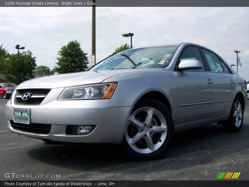 Bright Silver / Gray 2008 Hyundai Sonata Limited