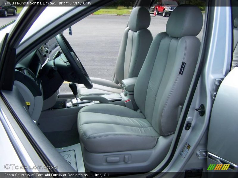 Bright Silver / Gray 2008 Hyundai Sonata Limited