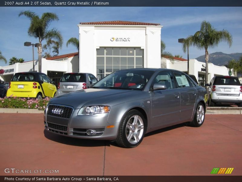 Quartz Gray Metallic / Platinum 2007 Audi A4 2.0T Sedan