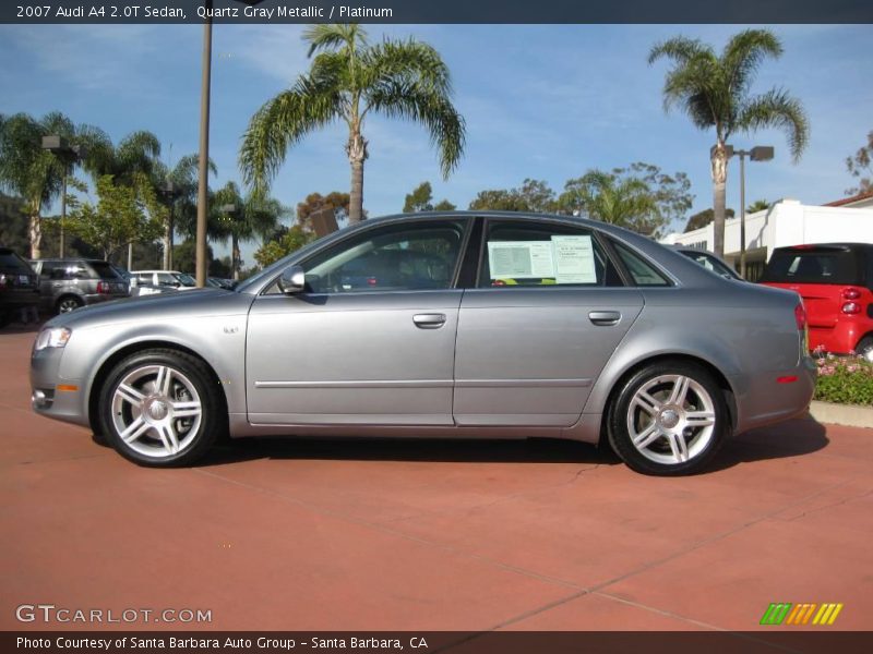 Quartz Gray Metallic / Platinum 2007 Audi A4 2.0T Sedan