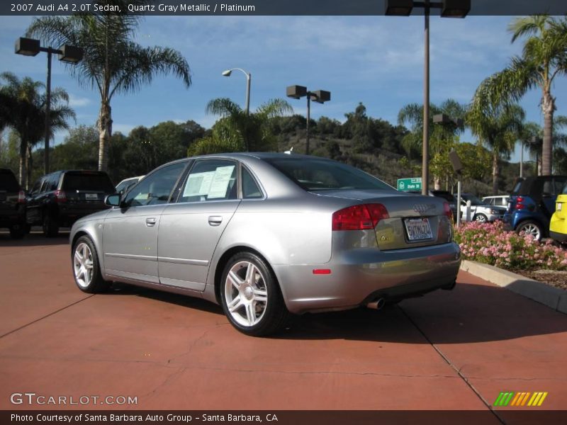 Quartz Gray Metallic / Platinum 2007 Audi A4 2.0T Sedan