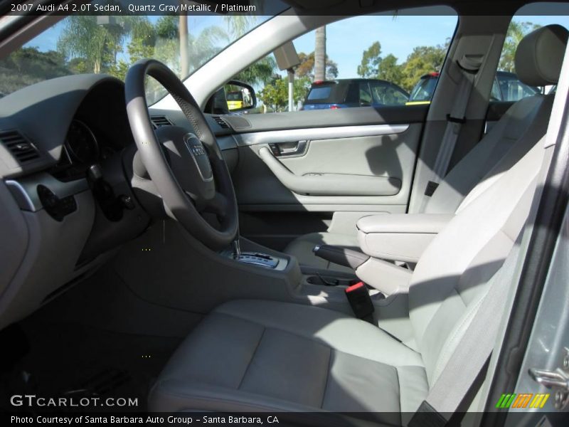 Quartz Gray Metallic / Platinum 2007 Audi A4 2.0T Sedan