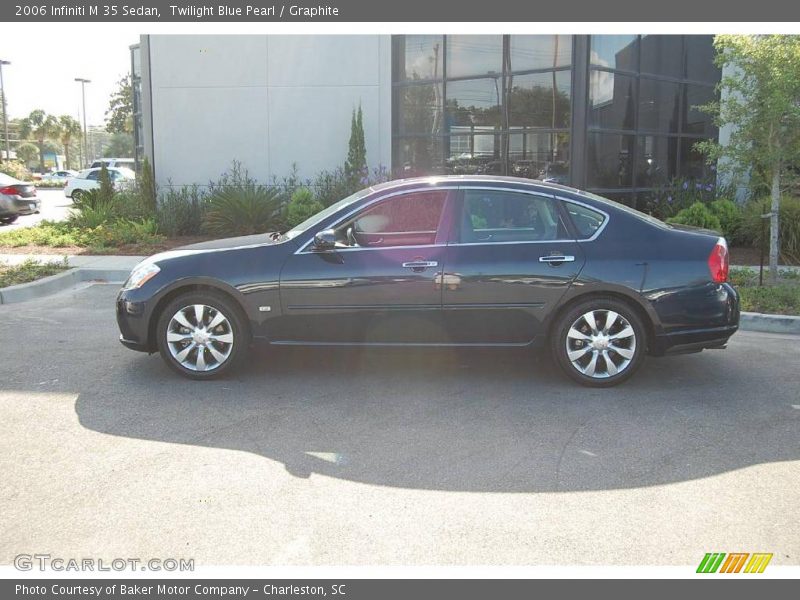 Twilight Blue Pearl / Graphite 2006 Infiniti M 35 Sedan