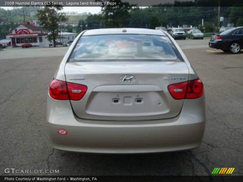 Laguna Sand Metallic / Beige 2008 Hyundai Elantra GLS Sedan