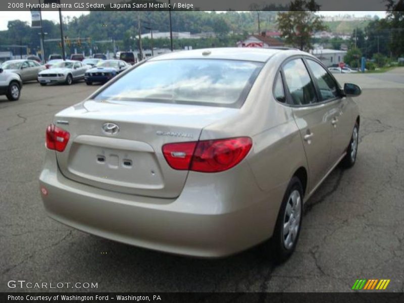 Laguna Sand Metallic / Beige 2008 Hyundai Elantra GLS Sedan