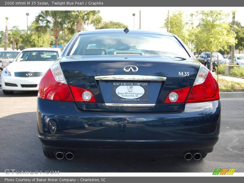 Twilight Blue Pearl / Graphite 2006 Infiniti M 35 Sedan