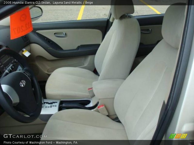 Laguna Sand Metallic / Beige 2008 Hyundai Elantra GLS Sedan