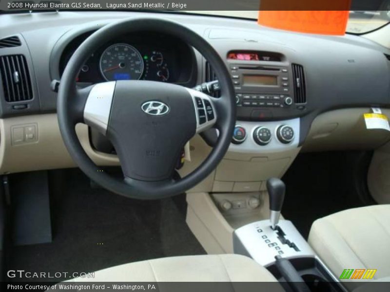 Laguna Sand Metallic / Beige 2008 Hyundai Elantra GLS Sedan