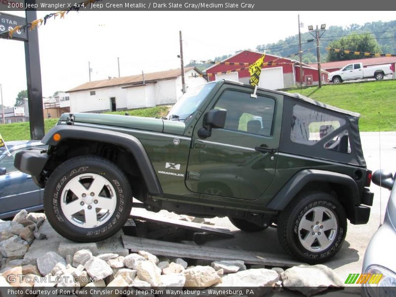 Jeep Green Metallic / Dark Slate Gray/Medium Slate Gray 2008 Jeep Wrangler X 4x4
