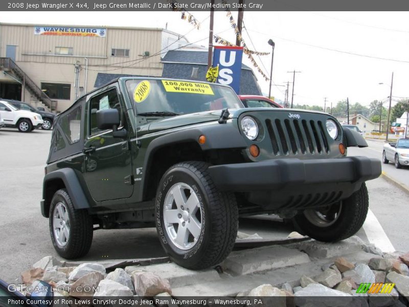 Jeep Green Metallic / Dark Slate Gray/Medium Slate Gray 2008 Jeep Wrangler X 4x4