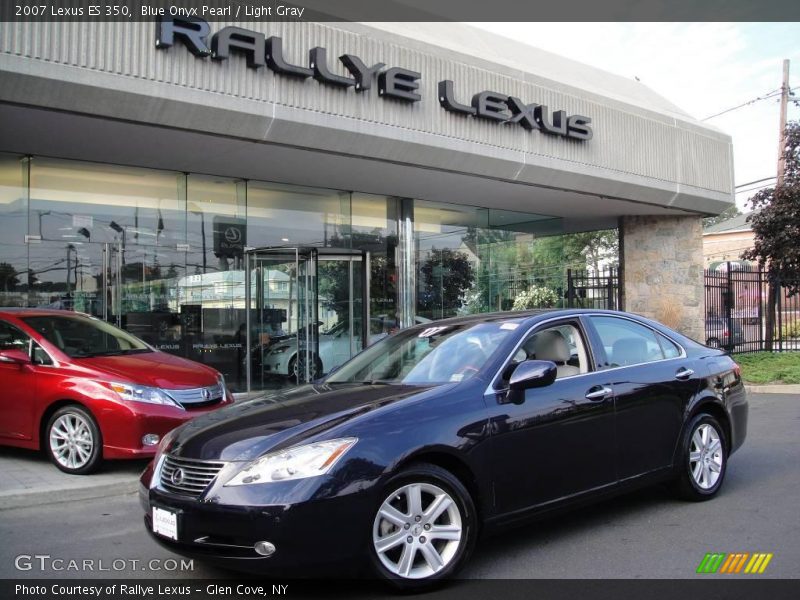 Blue Onyx Pearl / Light Gray 2007 Lexus ES 350