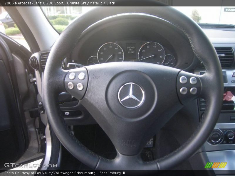 Granite Grey Metallic / Black 2006 Mercedes-Benz C 230 Sport