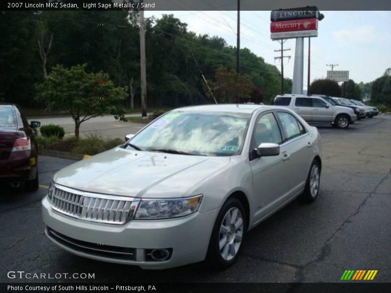 Light Sage Metallic / Sand 2007 Lincoln MKZ Sedan