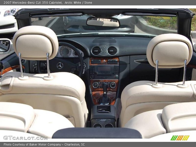 Arctic White / Stone 2007 Mercedes-Benz CLK 350 Cabriolet