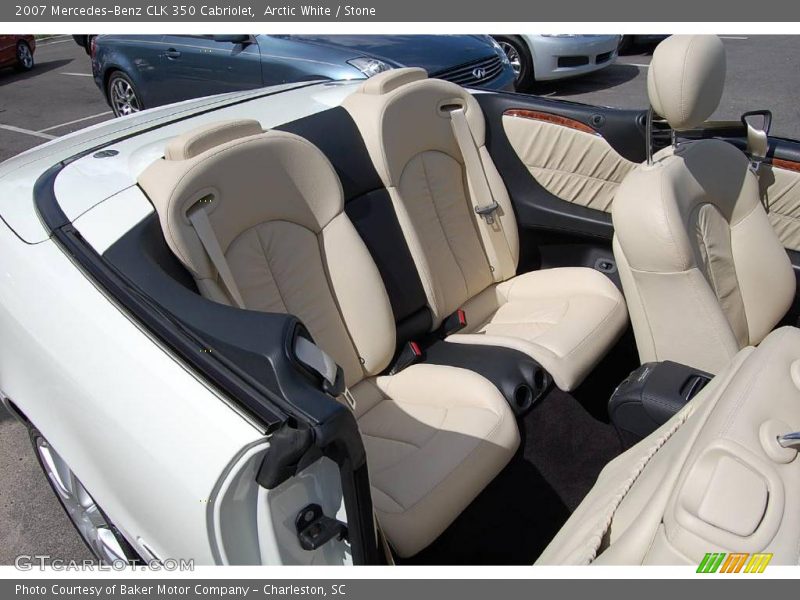 Arctic White / Stone 2007 Mercedes-Benz CLK 350 Cabriolet