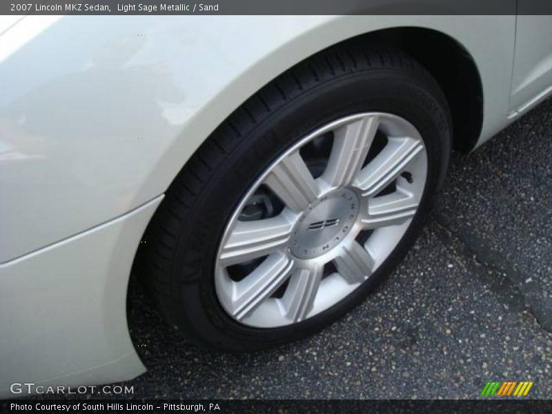 Light Sage Metallic / Sand 2007 Lincoln MKZ Sedan