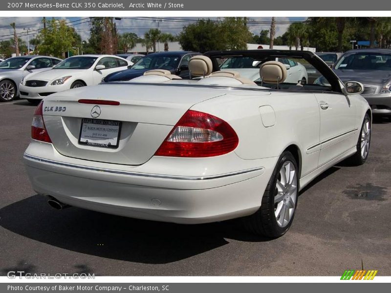 Arctic White / Stone 2007 Mercedes-Benz CLK 350 Cabriolet