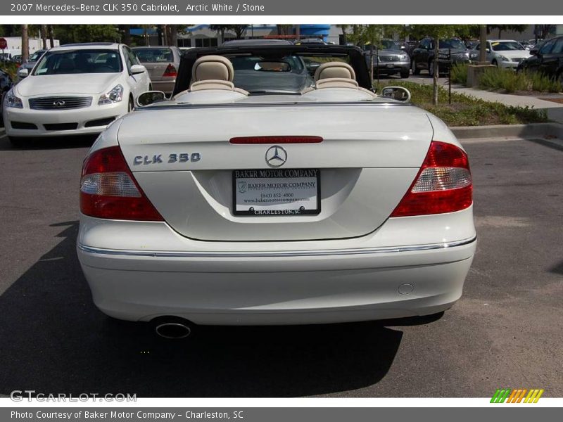Arctic White / Stone 2007 Mercedes-Benz CLK 350 Cabriolet