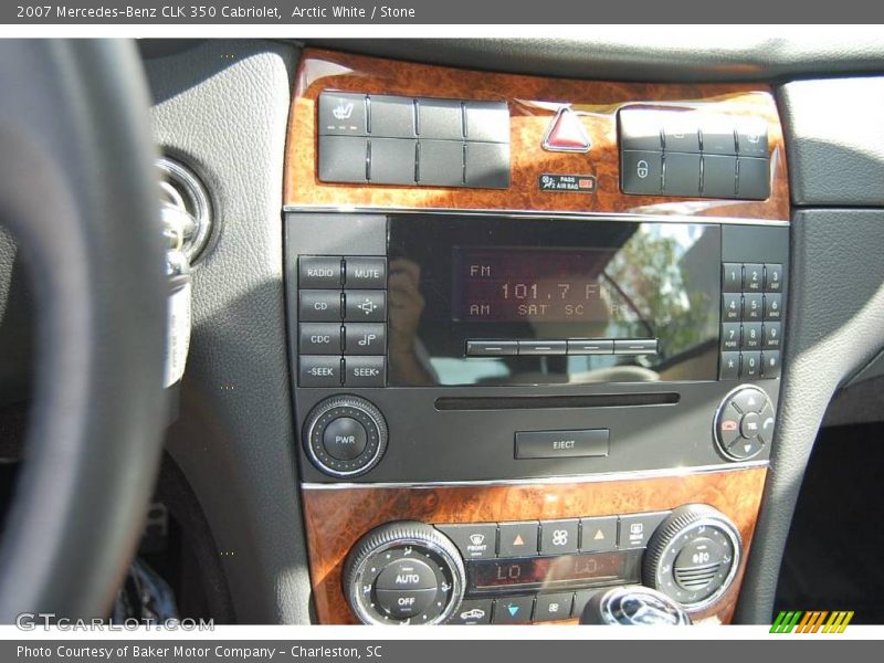 Arctic White / Stone 2007 Mercedes-Benz CLK 350 Cabriolet