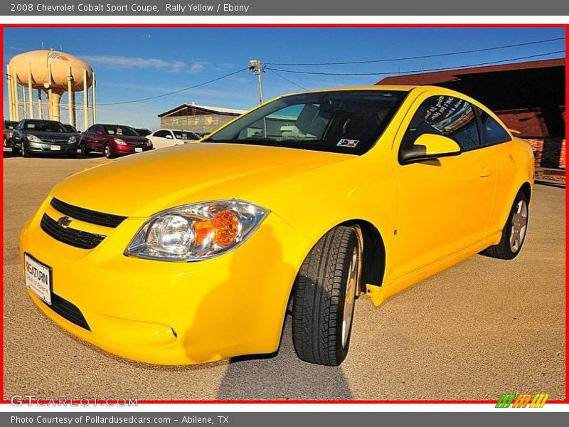 Rally Yellow / Ebony 2008 Chevrolet Cobalt Sport Coupe