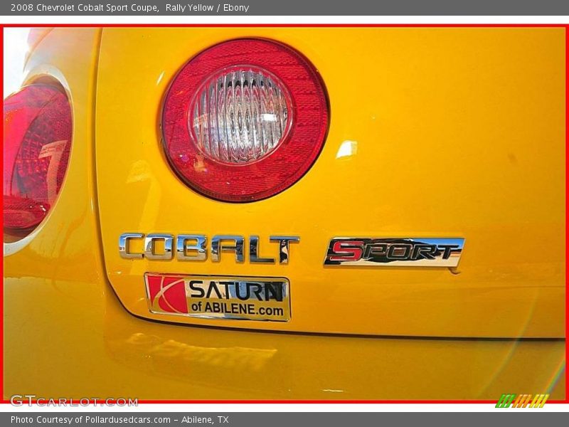 Rally Yellow / Ebony 2008 Chevrolet Cobalt Sport Coupe