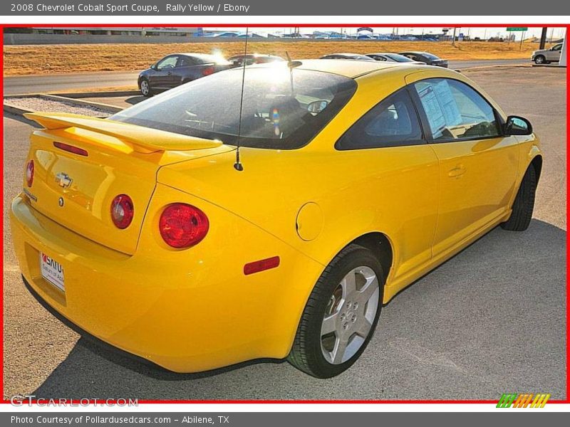 Rally Yellow / Ebony 2008 Chevrolet Cobalt Sport Coupe