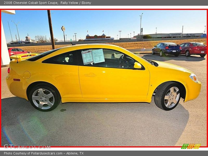 Rally Yellow / Ebony 2008 Chevrolet Cobalt Sport Coupe